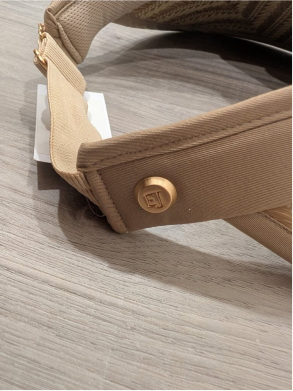 Eric Javits | Palmoway UPF 50+ Woven Visor In Peanut Mix - Picture 11 of 13